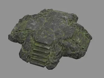 Staris Rock 06 Low-poly 3D model
