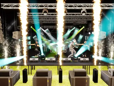 Escenario Concierto 2025 3D model