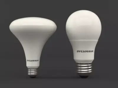 LED light bulbs 3D model