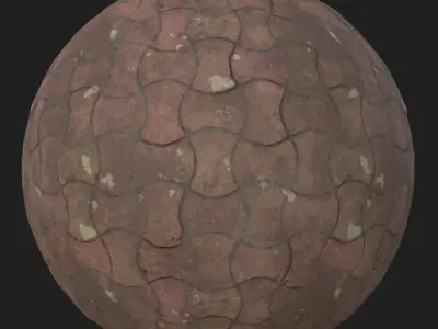 Sidewalk stone ball Texture