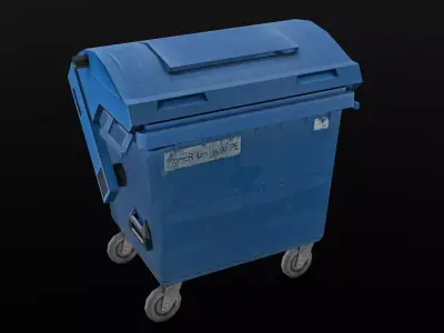 Garbage Container low poly Low-poly 3D model