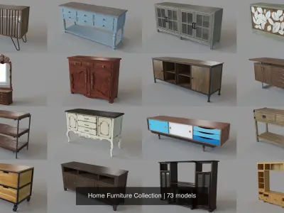 Home Furniture Collection 3D Model Pack
