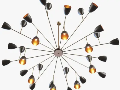 Branching Chandelier 3D model