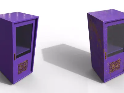 Pack 2 Modern Furniture 3D Model Low-poly 3D model