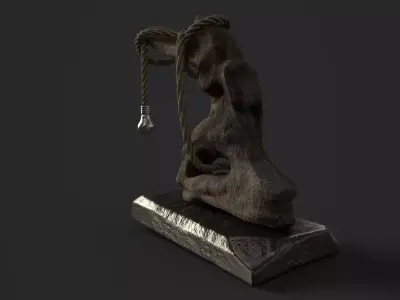 Wooden Lamp 3D model