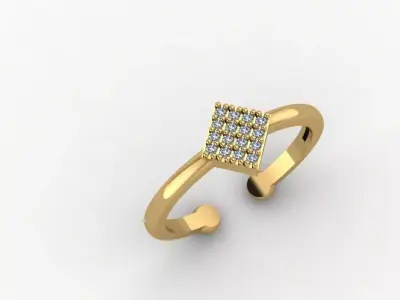 Ring - Gold - Silver 3D print model