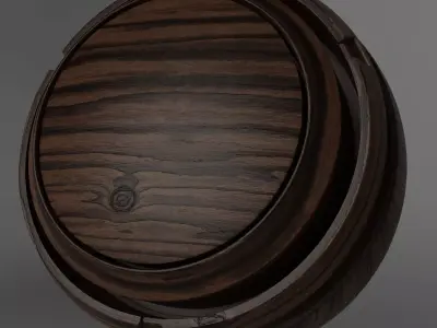 Free Seamless PBR Wood - Dark 002 Texture