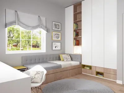 Kids room interior 3D model 3D model
