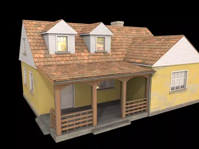 house  Low-poly 3D model buy