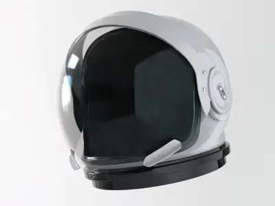 Astronaut Space Helmet - High-Quality 3D Model 3D model