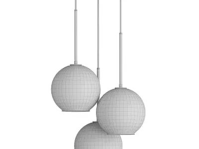 Arc Chandelier 3D Model 3D model