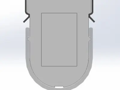 Tubelight led light bar 3D model