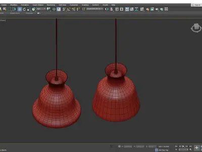 Salute Clear Pendant Light Low-poly 3D model