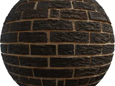 High res Rough Brick Wall PBR Texture Texture