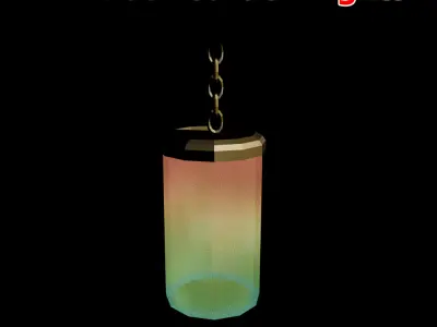 Outdoor Garden Lights Low-poly 3D model