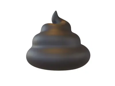 Pile of Poo v2 004 Low-poly 3D model