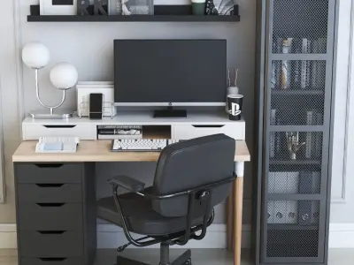 Office workplace 36 3D model