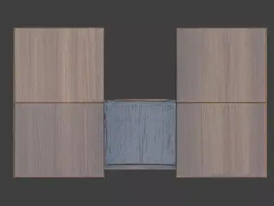 Contemporary Modular Coffee Table 3D Model Low-poly 3D model