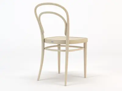 Thonet Chair 214 Light Beech Low-poly 3D model