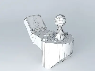 joystick controller with light Free 3D model