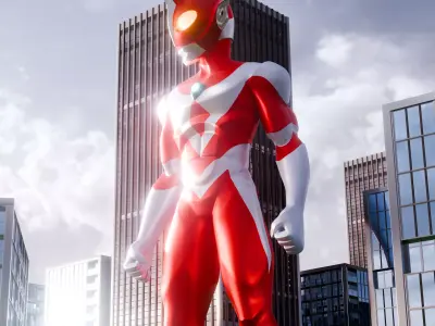 Ultraman Zearth Stylized 3D Model  3D model