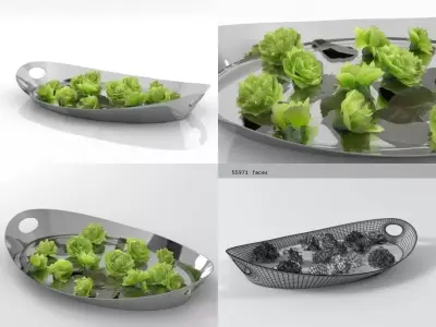 Carnations 02 3D model