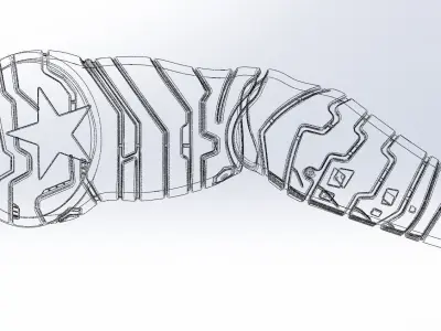 Winter Soldier Arm Printable Models 3D print model