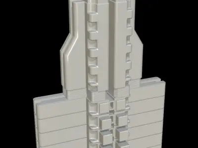 Sci fi Building - VR Low-poly 3D model purchase