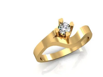 Diamond Ring 3D print model