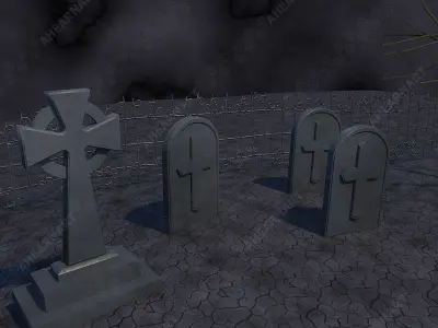 Grave Yard 3D model