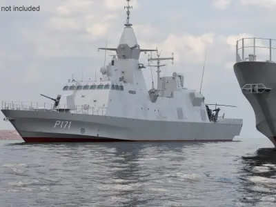  Baynunah Class Corvette with Eurocopter Tiger EC665 Rigged 