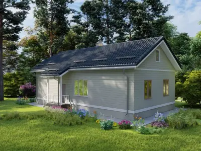 Cottage on the forest 3D model