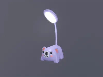 Koala Desk Lamp Cute  Low-poly 3D model
