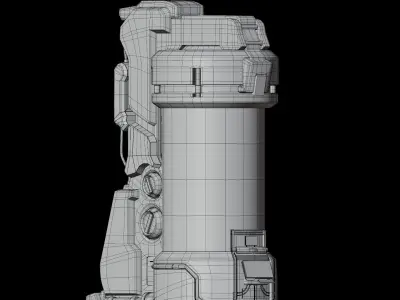 Sci-fi Capsul 3D model