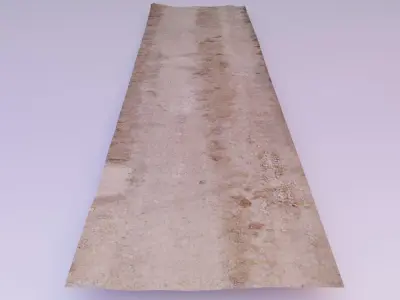 Country road scan Low-poly 3D model