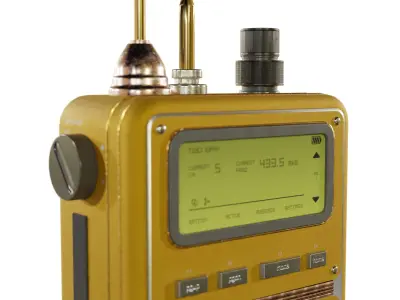 Sci-Fi Walkie-talkie Low-poly 3D model