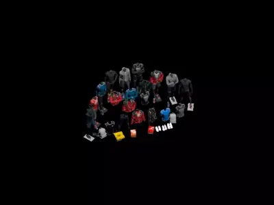 Sports apparel display 3D model