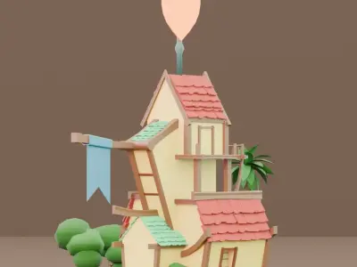 Stylize House Free 3D model