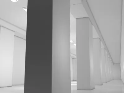 Sci Fi Room Low-poly 3D model