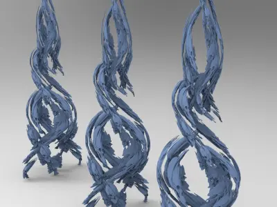 Dantes Purgatory ivy sculls  3D model