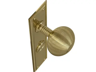 Beardmore Queen Ann door handle knob 3D model