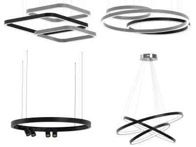 Forstlight RING CHANDELIER SET 3D model