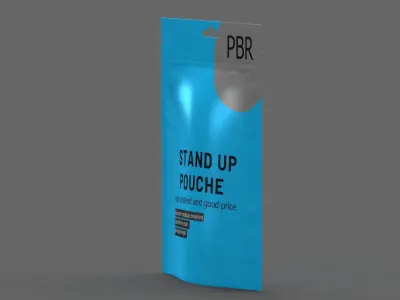 stand up pouch v9 PBR 3D model