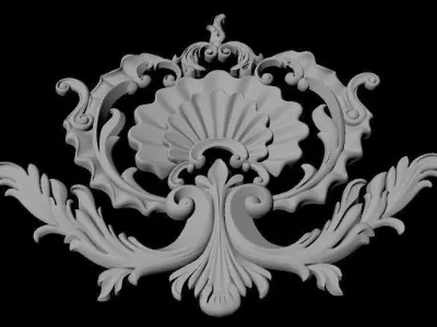 dekor gold leaf 3D model purchase
