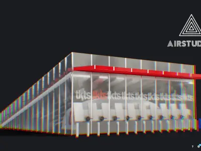 Times Square Stairs Low-poly 3D model