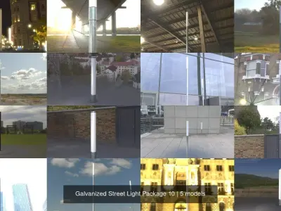 Galvanized Street Light Package 10