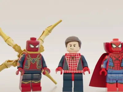 Lego Spider man big pack 3D model