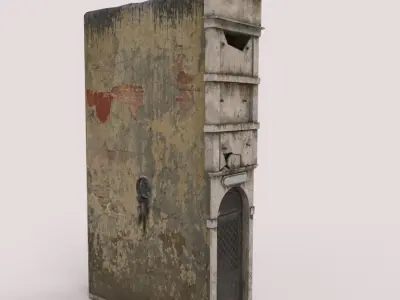  Old Long Mausoleum  Low-poly 3D model