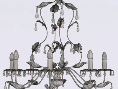Ferroluce Lampardi 2288 chandelier 3D model