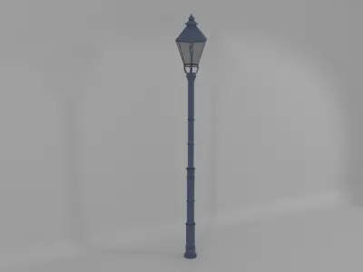 Lamp Post Low-poly 3D model order